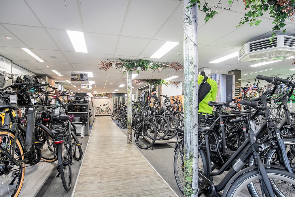 De showroom van Bike Totaal van Hassel